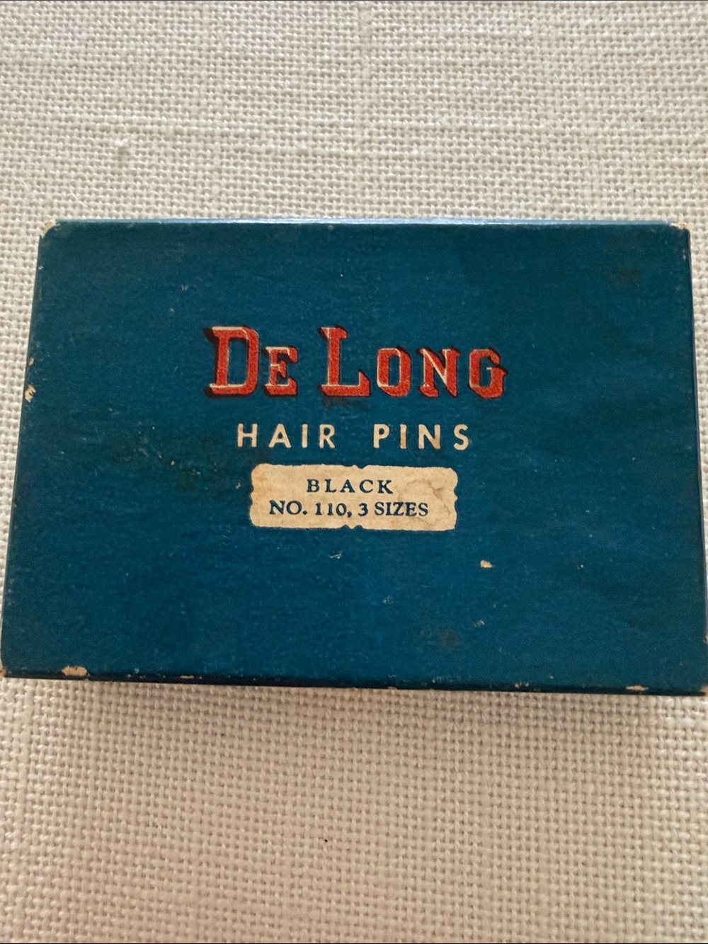 VINTAGE 1930-1940's Black Hair Pins - 2 Sizes